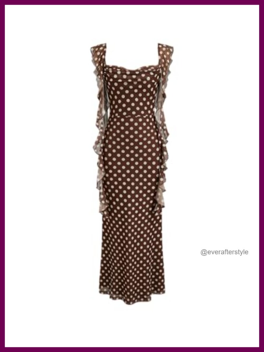 Sleeveless Mesh Ruffle Maxi Formal Dress